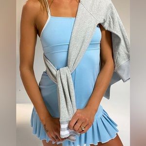 Frankie’s Bikinis Swift Tennis Dress-Baby Blue